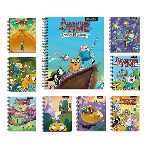 CUADERNO UNIVERSITARIO 7MM 100H HORA DE AVENTURA PACK