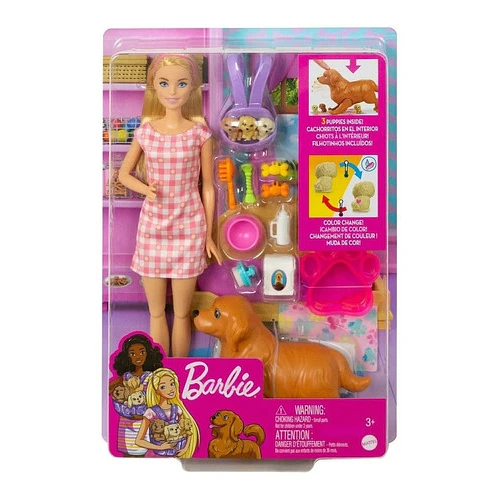 BARBIE SISTERS & PETS CACHORROS RECIÉN NACIDOS MATTEL