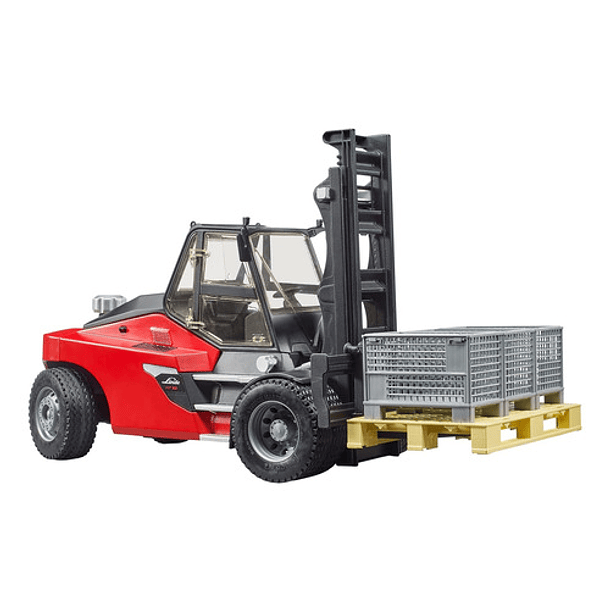 BRUDER GRUA HORQUILLA LINDEHT160 C/PALLETS 02513 6