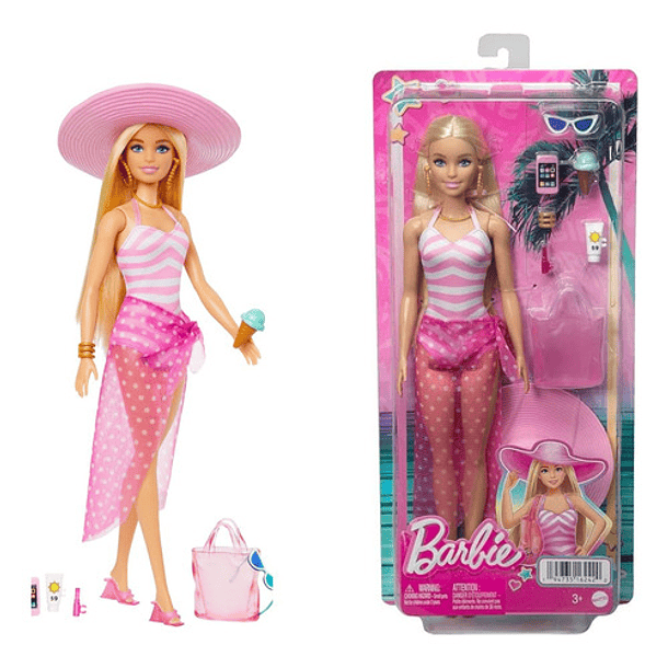 BARBIE LA PELÍCULA MODA DÍA DE PLAYA HPL72 MATTEL 1