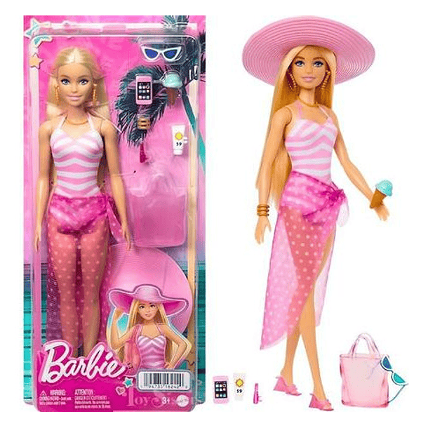 BARBIE LA PELÍCULA MODA DÍA DE PLAYA HPL72 MATTEL 2