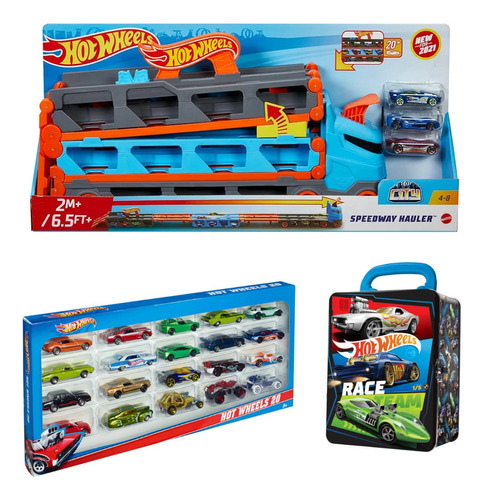 MEGA PACK HOT WHEELS SPEED HAULER PACK DE 20