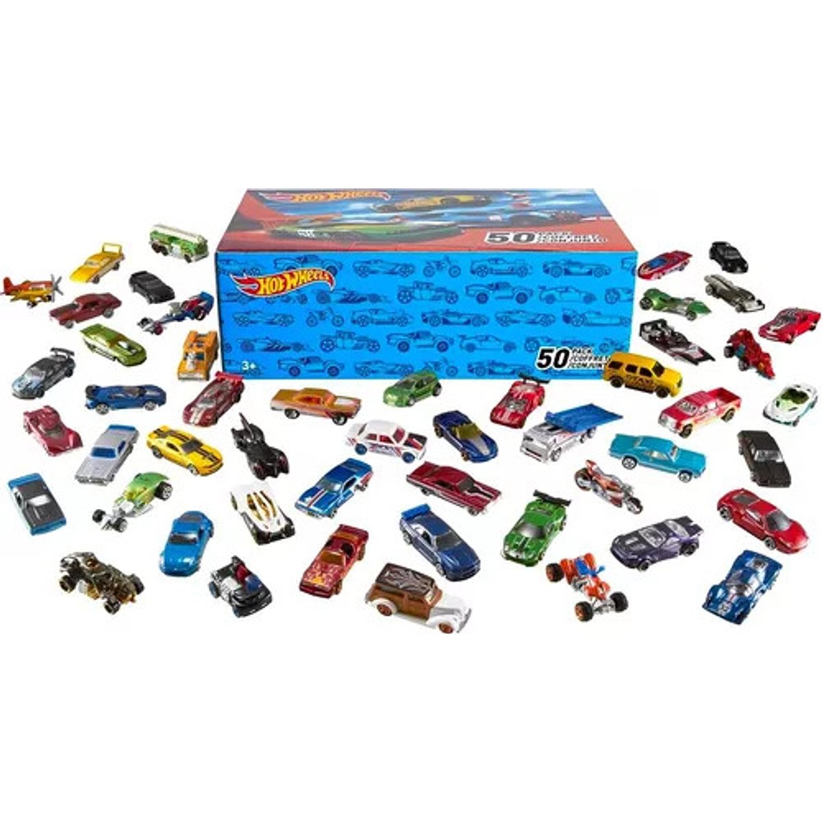 Hot Wheels Paquete De 50 Autos Matt Original ISA TOYS CHILE