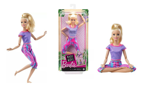 Yoga ImÃ¡genes De Barbies Articuladas Barbie Made To Move Blonde