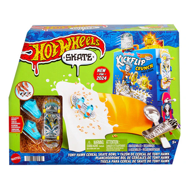 HOT WHEELS SKATE TONY HAWK CEREAL SKATE BOWL 1