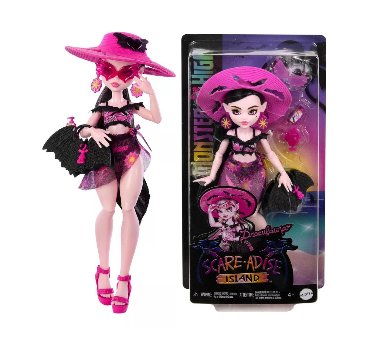 MONSTER HIGH SCARE ADISE ISLAND DRACULAURA MATTEL HRP66 | ISA TOYS