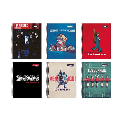 CUADERNO UNIVERSITARIO 100H 7MM TORRE LOS BUNKERS PACK 10