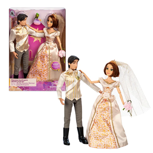 DISNEY STORE MUÑECAS RAPUNZEL Y PRÍNCIPE EUGENE BODAS