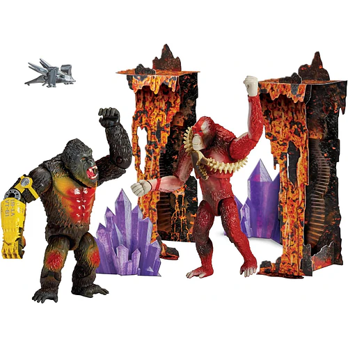 GODZILLA KONG VS SKAR KING PACK 2 FIGURAS PLAYMATES