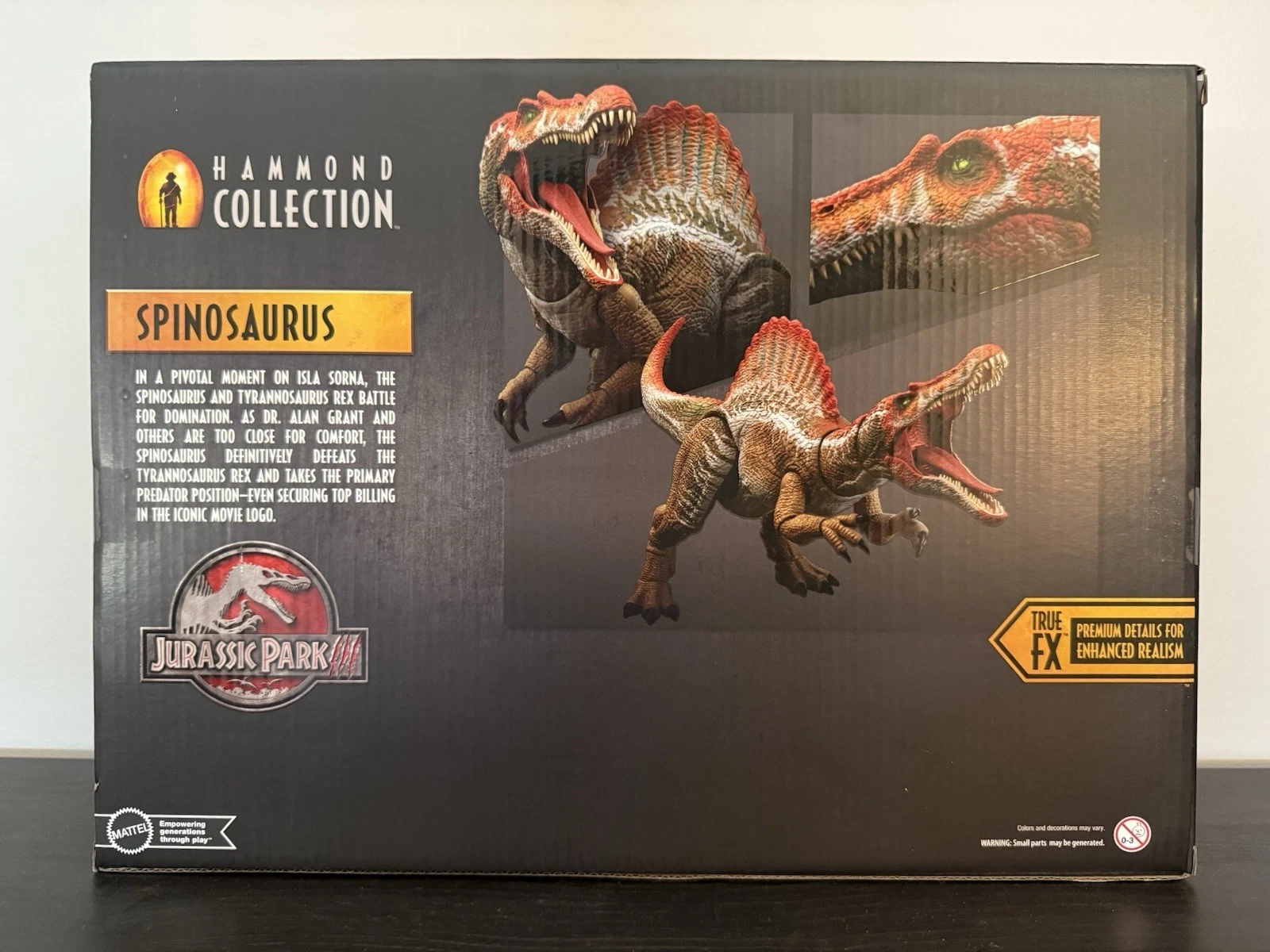 JURASSIC WORLD SPINOSAURUS HAMMOND COLLECTION MATTEL | ISA TOYS CHILE