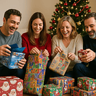 PAPEL DE REGALO NAVIDAD 50 PLIEGOS SURTIDOS 5 DISEÑOS 4