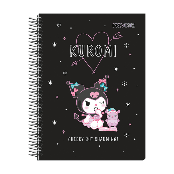 CUADERNO TRIPLE CARTA KUROMI 150H 7MM PACK UNIDAD PROARTE 1