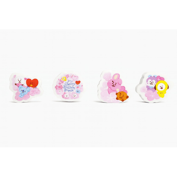 SET 4 GOMAS DE BORRAR TORRE BT21 2