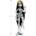 MONSTER HIGH REEL DRAMA MUÑECA, CLEO DE NILE BLANCO Y NEGRO 4