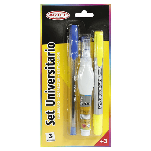 BLÍSTER SET UNIVERSITARIO ARTEL