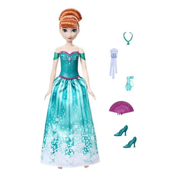 DISNEY FROZEN MUÑECA SPIN AND REVEAL ANNA 3