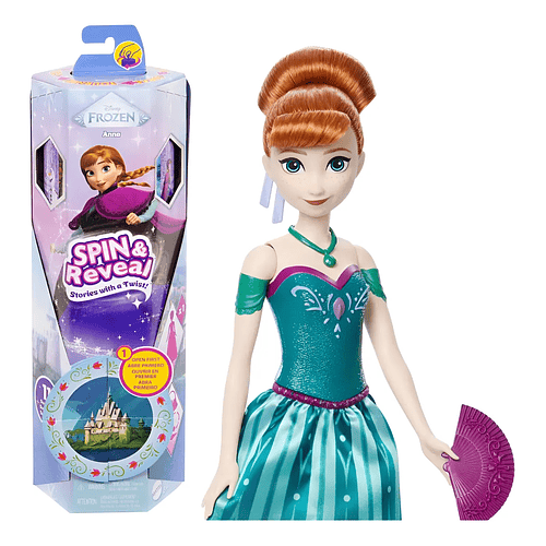 DISNEY FROZEN MUÑECA SPIN AND REVEAL ANNA