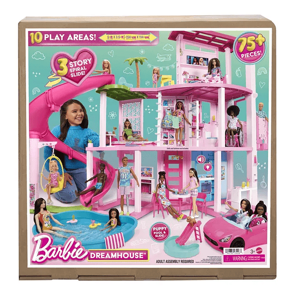 MEGA SET BARBIE CASA + JEEP + 3 MUÑECAS + KEN  + CLOSET  8