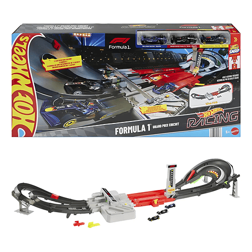 HOT WHEELS RACE F1 GRAND PRIX CIRCUIT SET 3 DIE-CASS 1:64 FORMULA 1
