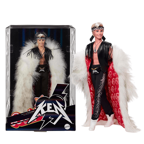BARBIE LA PELÍCULA KEN COLECCIONABLE ABRIGO PIEL SINTÉTICA