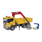 CAMIÓN DE OBRA SCANIA SUPER 560R CON GRÚA  BRUDER 1