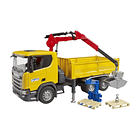 CAMIÓN DE OBRA SCANIA SUPER 560R CON GRÚA  BRUDER 3