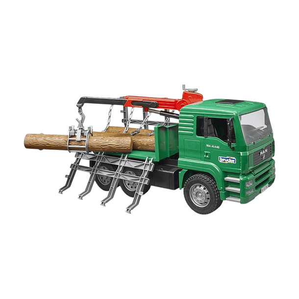 CAMIÓN MADERERO MAN CON GRÚA DE CARGA BRUDER 3