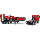 CAMIÓN MAN TGA CON REMOLQUE Y MANIPULADOR TELESCÓPICO MANITOU 5