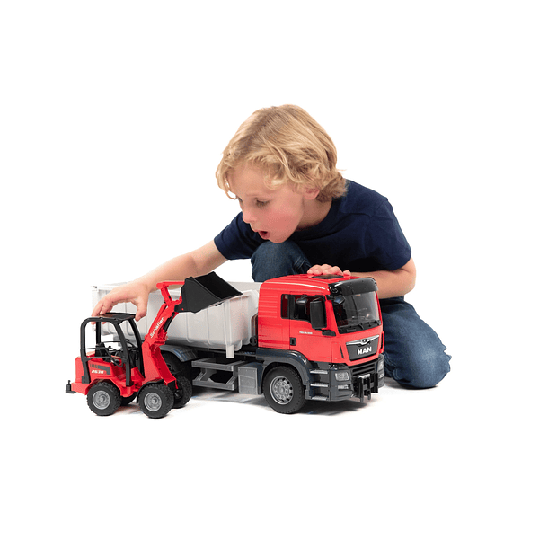 CAMIÓN MAN TGS CON CONTENEDOR RODANTE Y CARGADOR SCHÄFFER 9