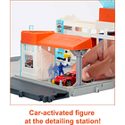 MATCHBOX MATTEL SET AUTOLAVADO CON CHEVROLET CORVETTE 1:64 4