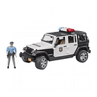 BRUDER VEHÍCULO POLICIAL JEEP WRANGLER RUBICON CON POLICÍA  3