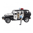 BRUDER VEHÍCULO POLICIAL JEEP WRANGLER RUBICON CON POLICÍA  4