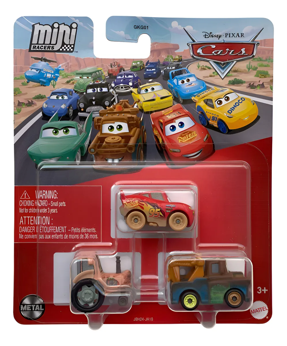 DISNEY CARS MINI RACERS PACK 3 SURTIDO | ISA TOYS CHILE