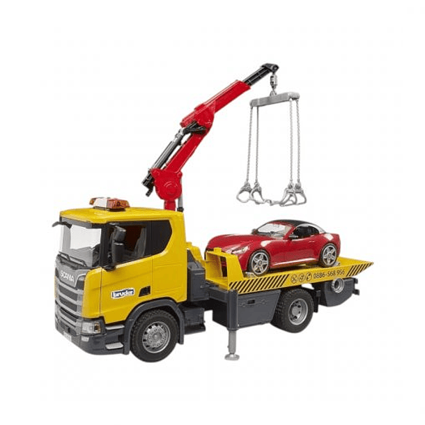 BRUDER CAMION SCANIA SUPER 560R TRANSPORTE AUTOS 3