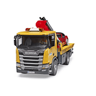 BRUDER CAMION SCANIA SUPER 560R TRANSPORTE AUTOS 2