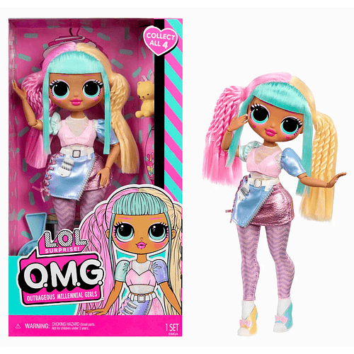 MUÑECA L.O.L. SURPRISE O.M.G. FASHION CABELLO PASTEL