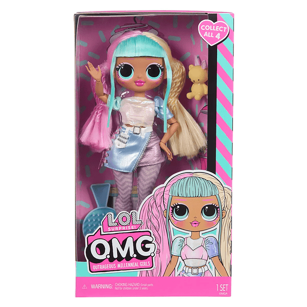 MUÑECA L.O.L. SURPRISE O.M.G. FASHION CABELLO PASTEL 3