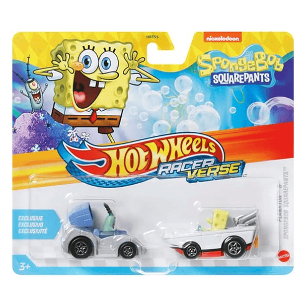 HOT WHEELS RACERVERSE 2025 PLANKTON Y BOB ESPONJA 2