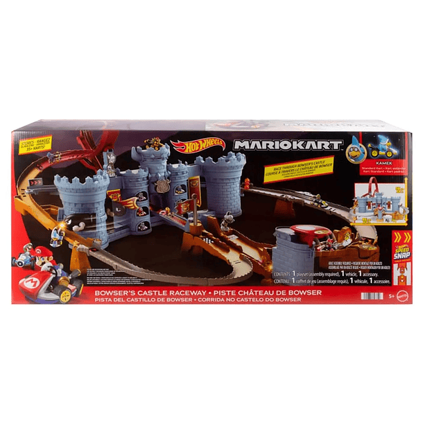 HOT WHEELS MARIO KART PISTA DE JUGUETE CASTILLO BOWSER 6