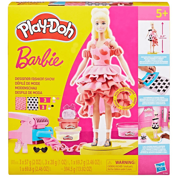 PLAY-DOH BARBIE DESFILE DE MODA DE DISEÑADOR NV25 1