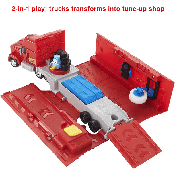 DISNEY CARS PIXAR PLAYSET MACK MATTEL 3