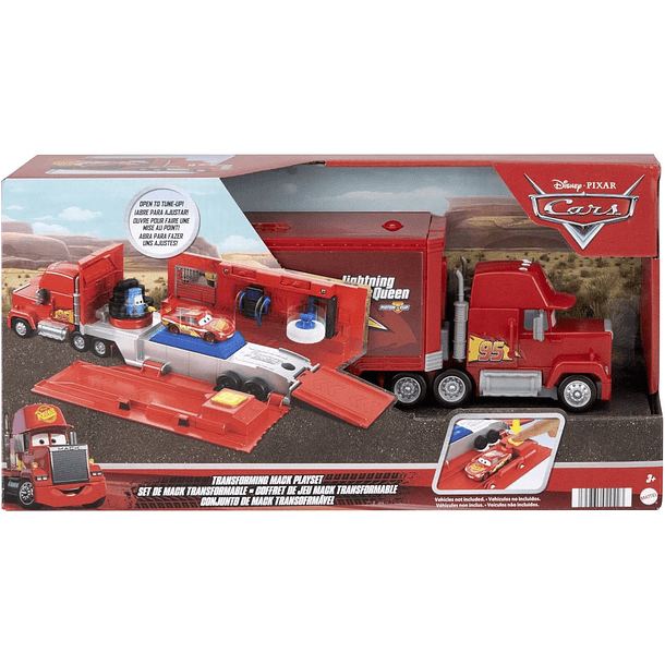 DISNEY CARS PIXAR PLAYSET MACK MATTEL 6