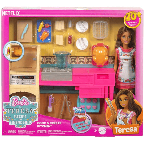 BARBIE TERESA RECETA DE LA AMISTAD SET DE COCINA 5