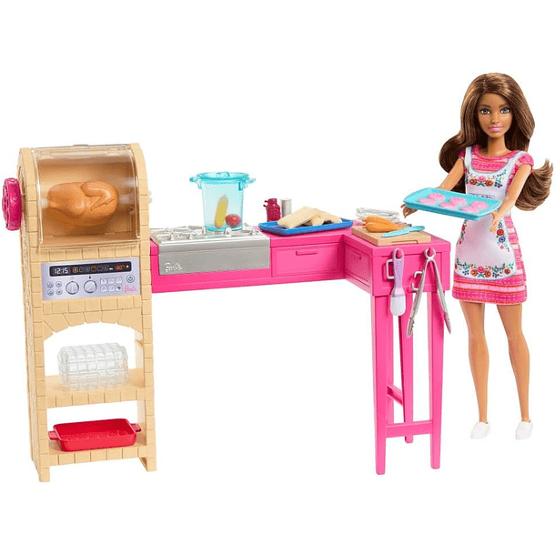 BARBIE TERESA RECETA DE LA AMISTAD SET DE COCINA 1