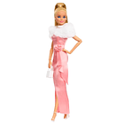 BARBIE MUÑECA MATTEL 80TH ANIVERSARIO VESTIDO ROSA ELEGANTE 3