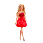 BARBIE MUÑECA MATTEL 80TH ANIVERSARIO VESTIDO ROJO RUBÍ 1