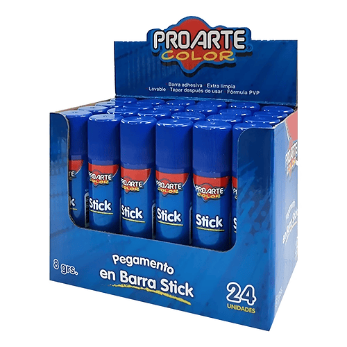 PEGAMENTO BARRA STICK 8G CAJA 24 UNI. PROARTE