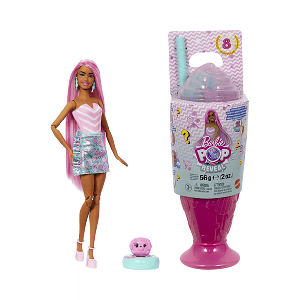 MUÑECA BARBIE POP REVEAL DULCES SORPRESAS 1