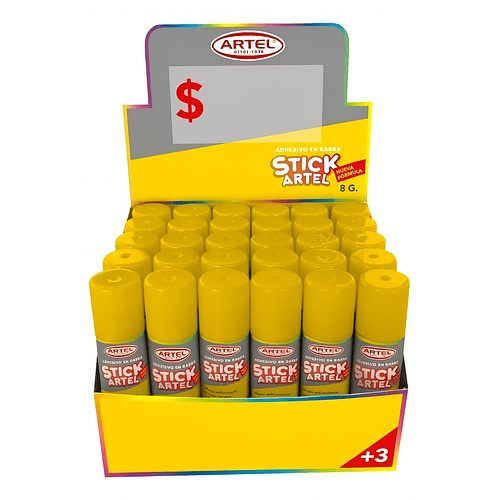 PEGAMENTO BARRA STICK 8G CAJA 30 UNI. ARTEL