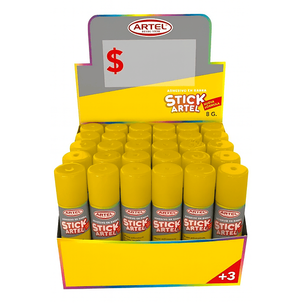 PEGAMENTO BARRA STICK 8G CAJA 30 UNI. ARTEL 1